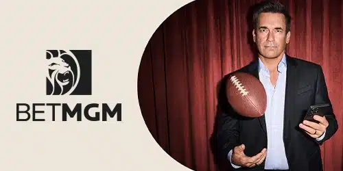 BetMGM Michigan promo code banner with Jon Hamm